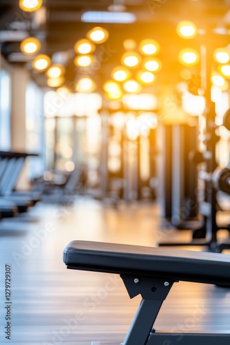 Obraz na płótnie Empty gym with workout equipment