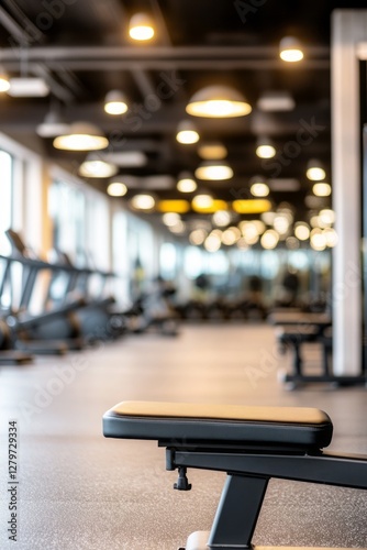 Obraz na płótnie Empty gym with workout equipment