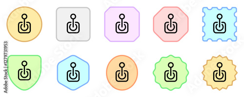 Editable joystick, arcade, game controller vector icon. Video game, game elements. Part of a big icon set family. Perfect for web and app interfaces, presentations, infographics, etc