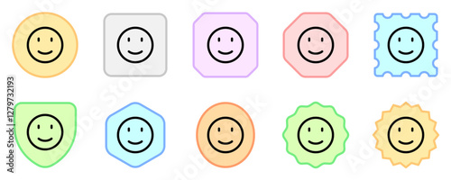 Editable slight smile expression emoticon vector icon. Part of a big icon set family. Part of a big icon set family. Perfect for web and app interfaces, presentations, infographics, etc