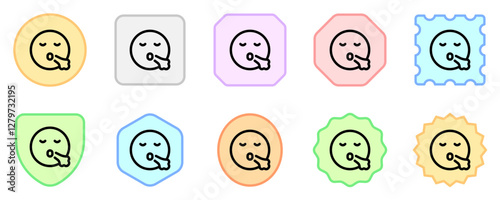 Editable sigh, relief, expression emoticon vector icon. Part of a big icon set family. Part of a big icon set family. Perfect for web and app interfaces, presentations, infographics, etc