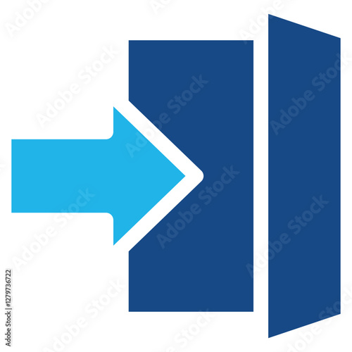 Emergency Exit Icon Element For Design