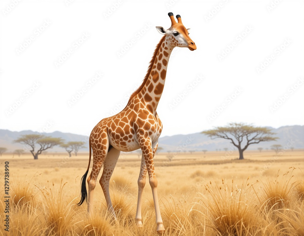Fototapeta premium Towering Grace: Giraffe Collection