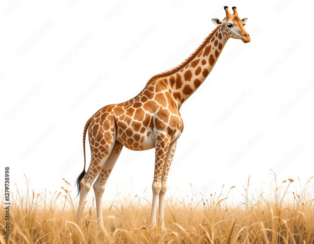 Fototapeta premium Towering Grace: Giraffe Collection