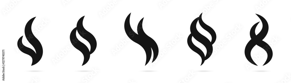 Vector smoke. Smoke, steam, smog, smell symbols. Smoke vector icons. Smoke icon set. Vector smoke. Smoke, steam, smog, smell symbols. Smoke vector icons. Smoke icon set.