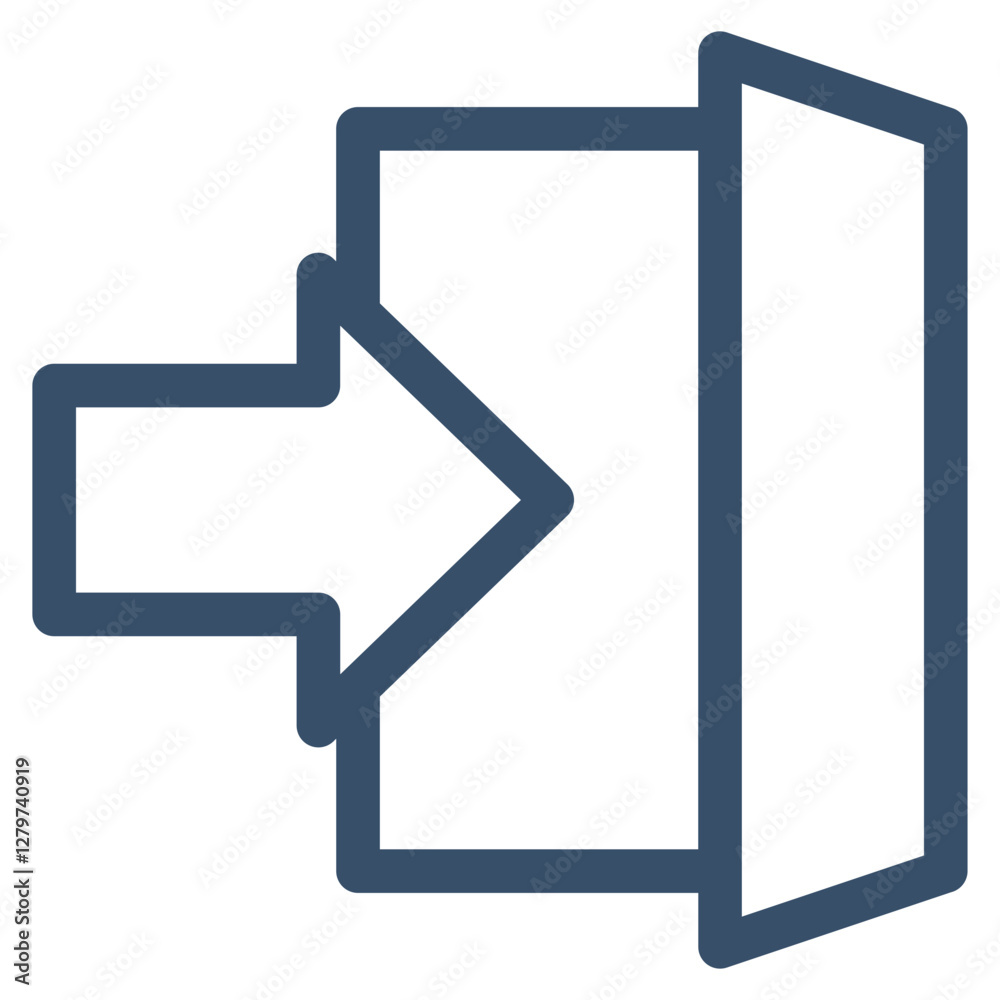 Emergency Exit Icon Element For Design Emergency Exit Icon Element For Design