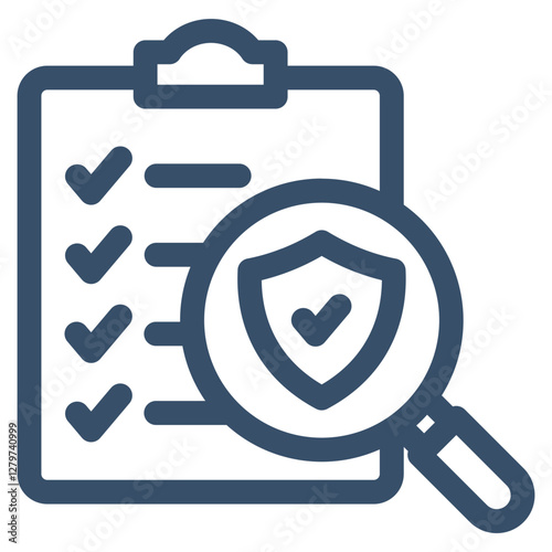 Safety Checklist Icon Element For Design