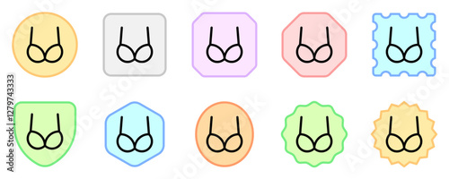 Editable bra, bikini vector icon. Clothing, fashion, apparel. Part of a big icon set family. Perfect for web and app interfaces, presentations, infographics, etc