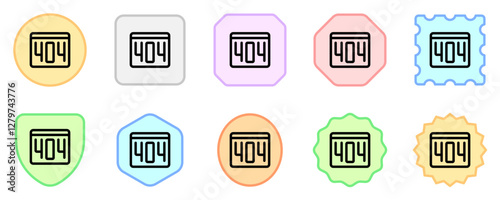 Editable 404 error, page not found vector icon. Part of a big icon set family. Perfect for web and app interfaces, presentations, infographics, etc