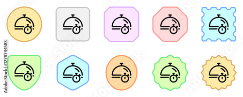 Editable food cooking time, serving time, delivery time vector icon. Part of a big icon set family. Perfect for web and app interfaces, presentations, infographics, etc