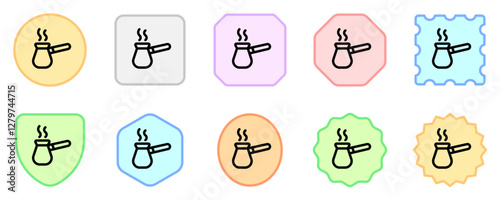 Editable ibrik, turkish coffee pot vector icon. Cafe, coffee shop, restaurant, drink, beverages. Part of a big icon set family. Perfect for web and app interfaces, presentations, infographics, etc