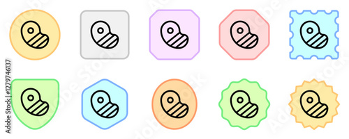 Editable steak, bbq, grilled meat vector icon. Part of a big icon set family. Perfect for web and app interfaces, presentations, infographics, etc