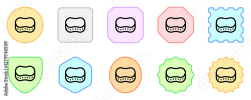 Editable cleaning sponge, scrubber vector icon. Part of a big icon set family. Perfect for web and app interfaces, presentations, infographics, etc