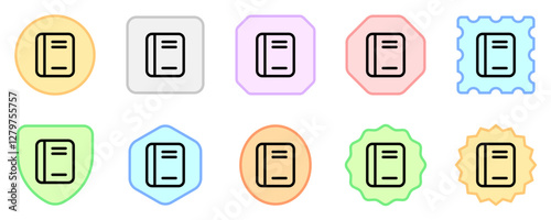 Editable book, notebook, textbook, journal vector icon. Part of a big icon set family. Perfect for web and app interfaces, presentations, infographics, etc