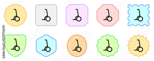 Editable segway scooter vector icon. Vehicles, transportation, travel. Part of a big icon set family. Perfect for web and app interfaces, presentations, infographics, etc