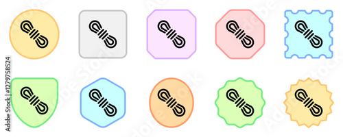 Editable rope, carabiner vector icon. Part of a big icon set family. Perfect for web and app interfaces, presentations, infographics, etc
