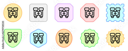 Editable binocular, search vector icon. Part of a big icon set family. Perfect for web and app interfaces, presentations, infographics, etc