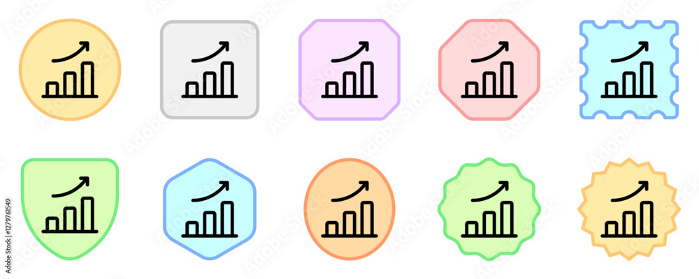 Editable bar chart, investment profit vector icon. Part of a big icon set family. Perfect for web and app interfaces, presentations, infographics, etc Editable bar chart, investment profit vector icon. Part of a big icon set family. Perfect for web and app interfaces, presentations, infographics, etc