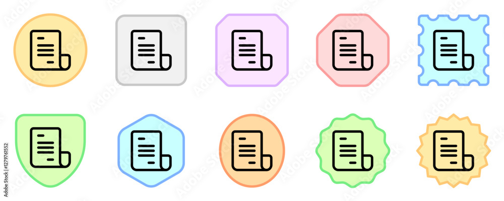 Editable document vector icon. Part of a big icon set family. Perfect for web and app interfaces, presentations, infographics, etc Editable document vector icon. Part of a big icon set family. Perfect for web and app interfaces, presentations, infographics, etc