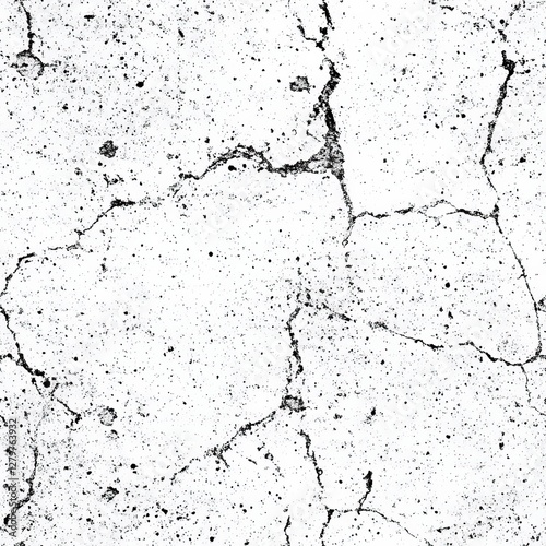 Grunge Abstract Cracked Concrete Wall Seamless Pattern Texture