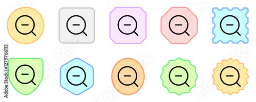 Editable vector zoom out icon. Part of a big icon set family. Perfect for web and app interfaces, presentations, infographics, etc