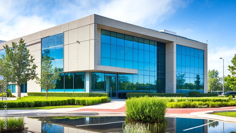 Obraz premium generic modern building - symbol of success