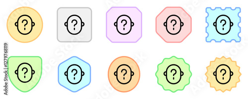 Editable vector unknown anonymous person head icon. Part of a big icon set family. Perfect for web and app interfaces, presentations, infographics, etc