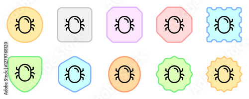 Editable vector computer system bug virus icon. Part of a big icon set family. Perfect for web and app interfaces, presentations, infographics, etc