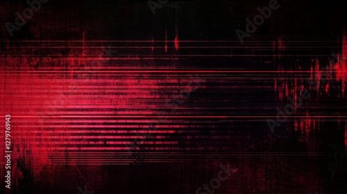 8K Horizontal Scanlines with Vignette Border