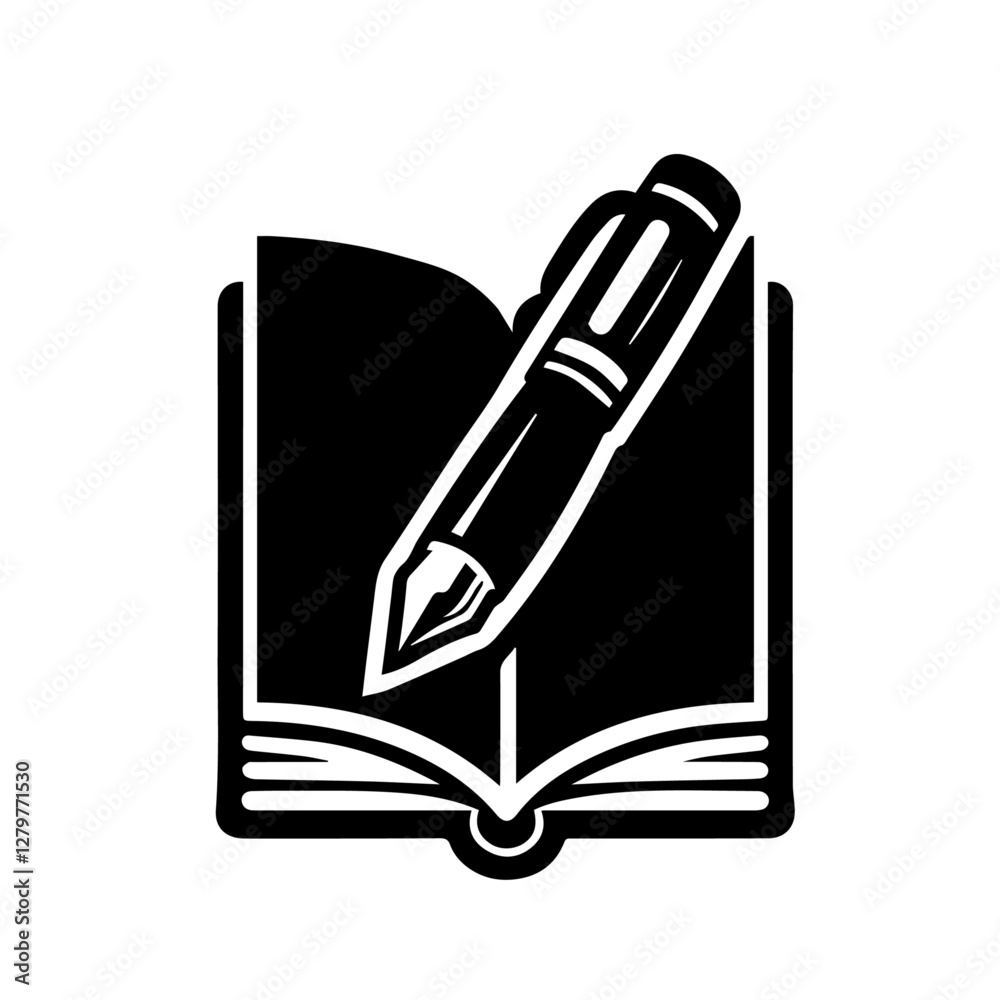 Naklejka premium notebook and pencil
