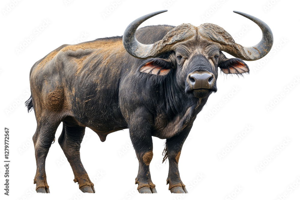 African buffalo stands proudly in natural habitat African buffalo stands proudly in natural habitat