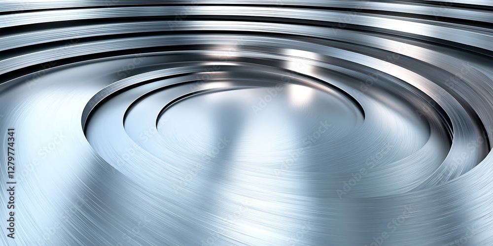 Fototapeta premium Abstract Metal Concentric Circles