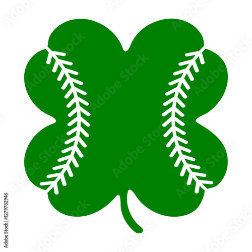 Baseball Clover St. Patrick’s Day Graphic
