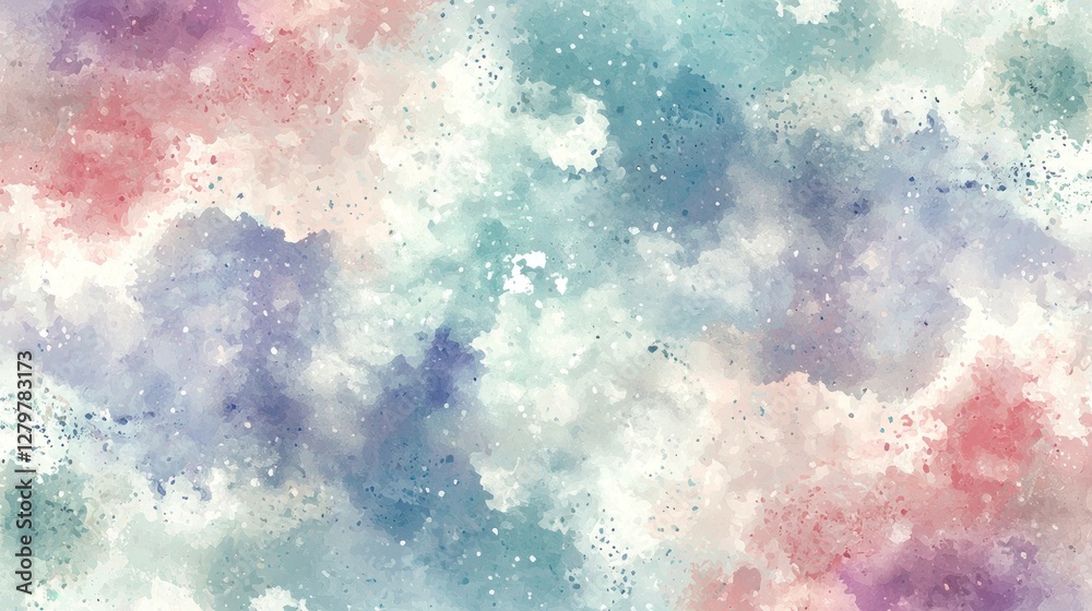 Obraz premium Soft Colorful Abstract Watercolor Background with Gentle Patterns