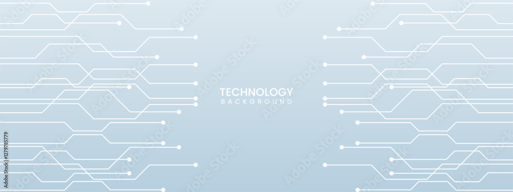 White blue light technology vector background with circuit board electronics digital White blue light technology vector background with circuit board electronics digital