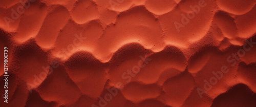 Top-down view of red sand texture