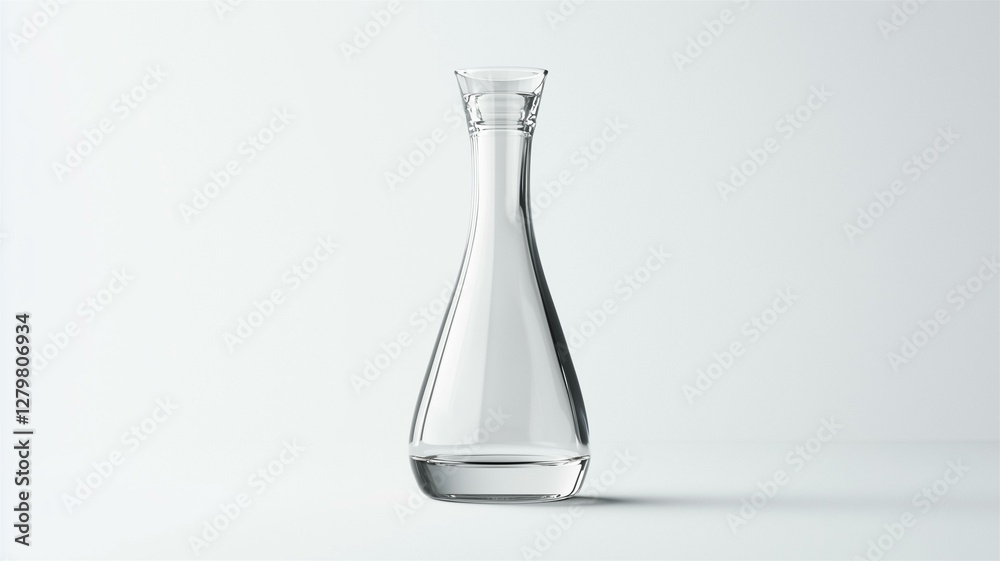 Ultra-realistic image of a transparent glass olive oil bottle with a pour spout, isolated on a white background
Ultra-realistic image of a transparent glass olive oil bottle with a pour spout, isolated on a white background