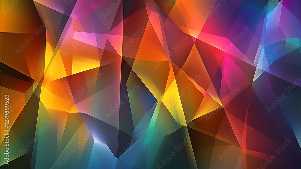 Obraz premium Abstract colorful polygonal background design
