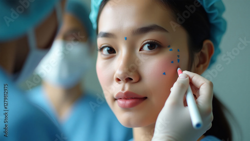 Woman Preparing for Plastic Surgery: Anticipation Before a Life-Changing Procedure