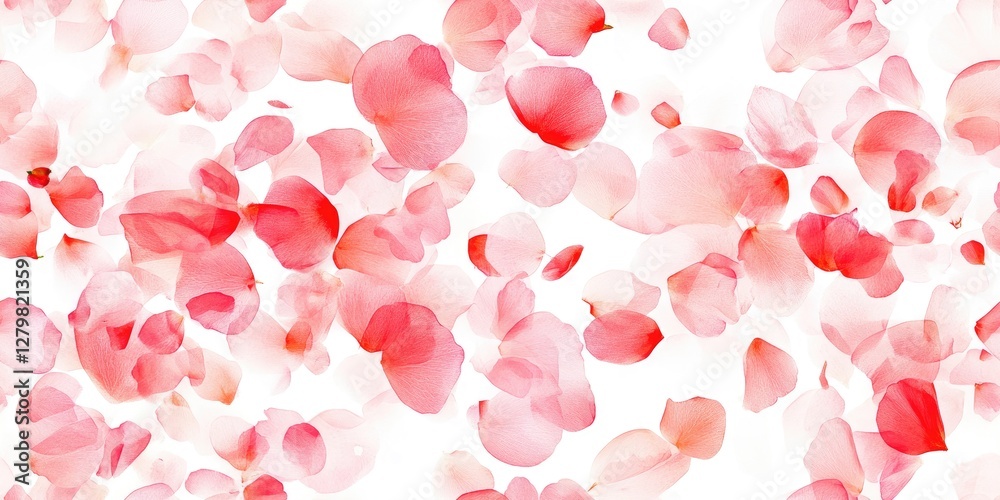 This floral design showcases seamless spring petals in various soft pink hues, ideal for textiles, wallpaper, and decorative packaging, evoking a springtime feel This floral design showcases seamless spring petals in various soft pink hues, ideal for textiles, wallpaper, and decorative packaging, evoking a springtime feel