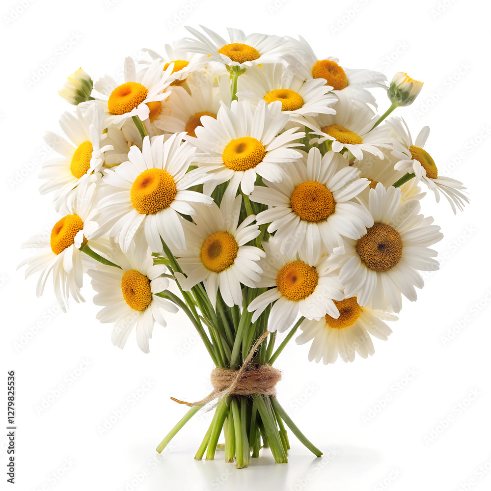 Fototapeta premium daisies isolated on white background