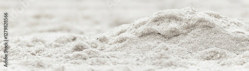 Close-up of white powder pile photo