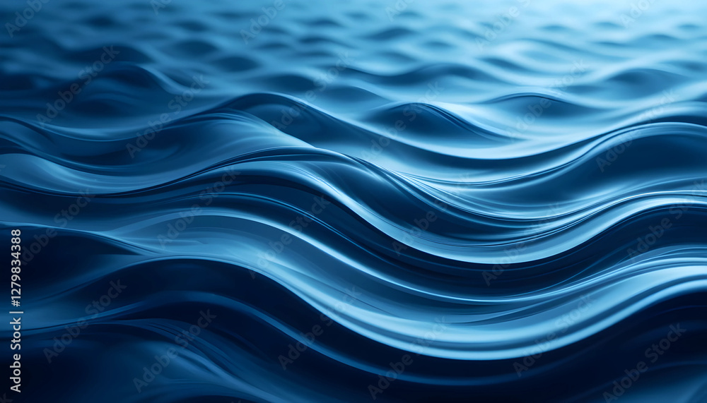 Fototapeta premium abstract blue wave