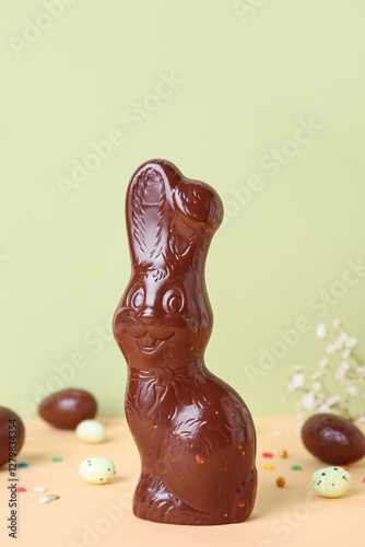 Chocolate easter bunny with...