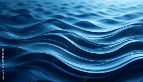 Fototapeta Naklejka Na Ścianę i Meble -  abstract blue wave