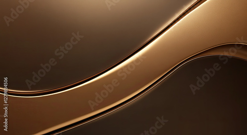 A smooth, flowing abstract design with warm, metallic tones creating a modern aesthetic.