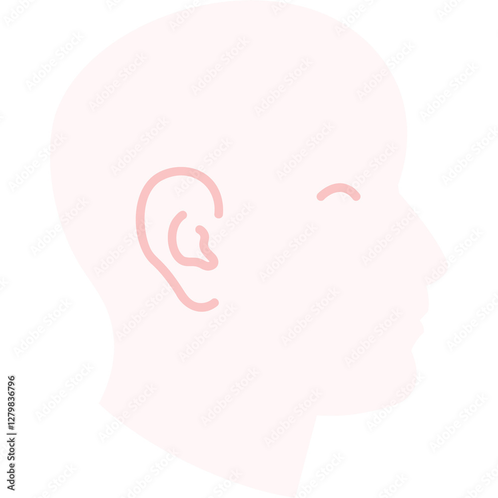 Black Head Illustration Black Head Illustration