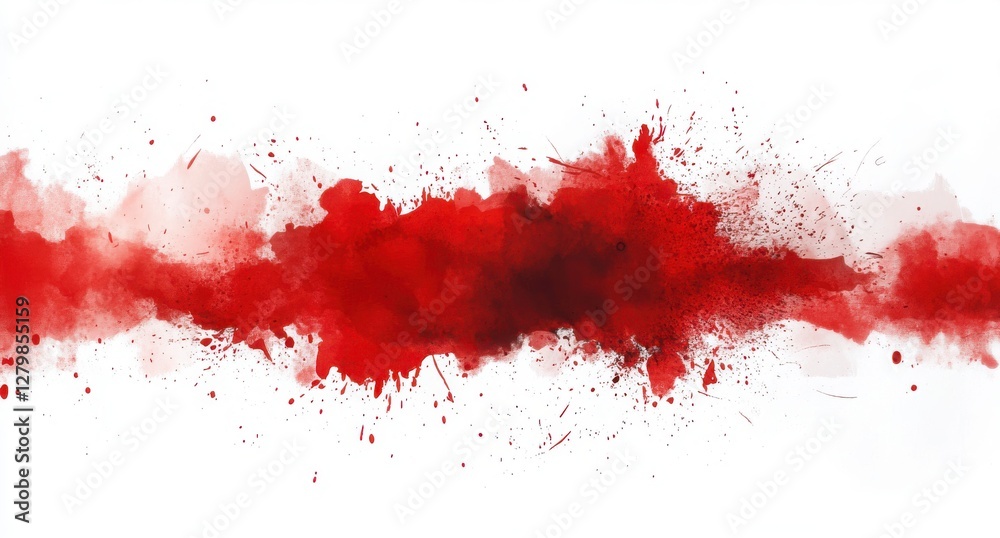 Vibrant Red Splash on White Background for Creative Designs Vibrant Red Splash on White Background for Creative Designs