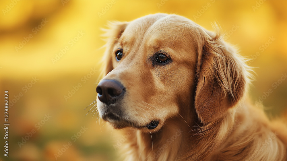 golden retriever in autumn golden retriever in autumn