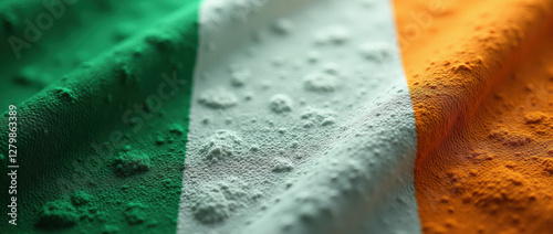 Irish Heritage Celebration: Textured Flag for St. Patrick's Day